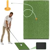 Golf Hitting Mat 24" x 16" Thickened Golf Mats for Chipping and Driving, Golfs Practice Swing Mat Turf Mats for Indoors &amp; Outdoors