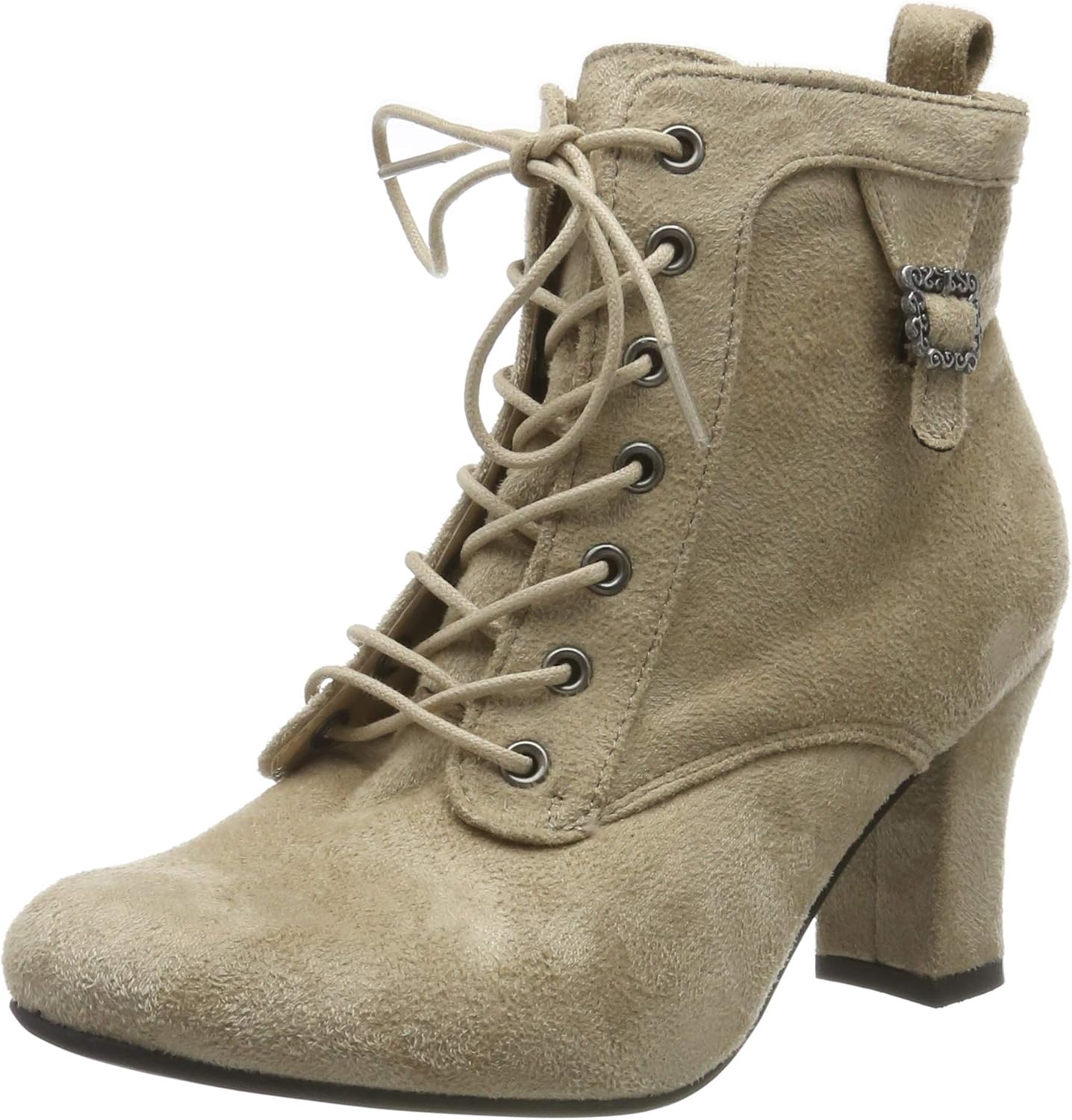 Hirschkogel Damen Trachten Pumps – Klassische Dirndl-Schuhe Aus Weichem Leder, Größen 35-42