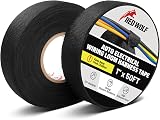 Red Wolf 1In x 50ft Wire Harness Tape Cloth High Temp Self-Adhesive