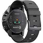 NotoCity Woven Nylon Watch Band Compatible with Suunto 9/9 Baro/Spartan Sport Wrist HR,24mm Quick Release Nylon Band for Suunto Spartan Sport/7/D5/Spartan Sport Wrist Baro for Men