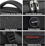 KASIBON Laptop Backpack USB Charging Anti-Theft Water Resistant (Black, M) view 4