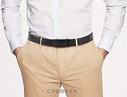 CHAOREN Mens Belt Leather Ratchet Belt