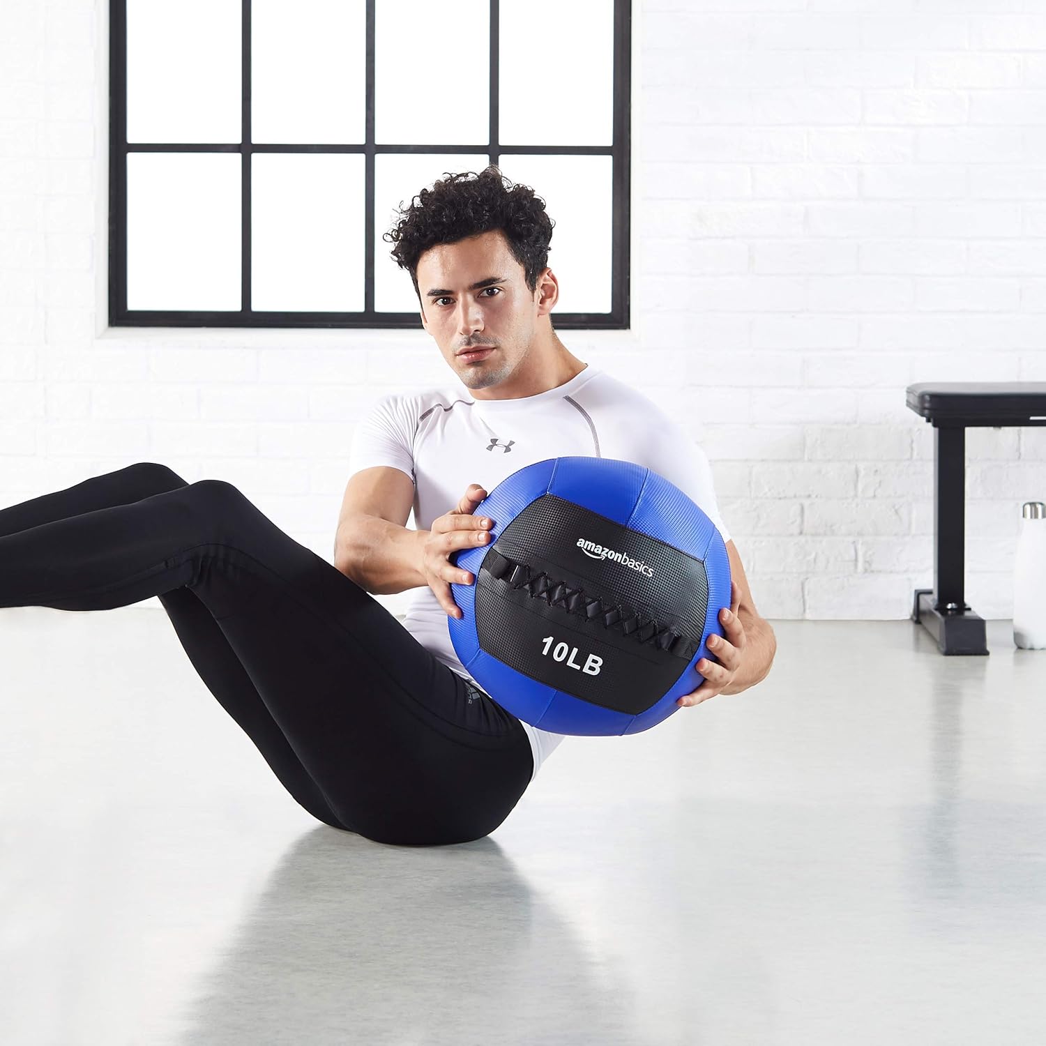  Basics Weighted Medicine Slam Ball - 10 Pound, Blue: Sports & Outdoors