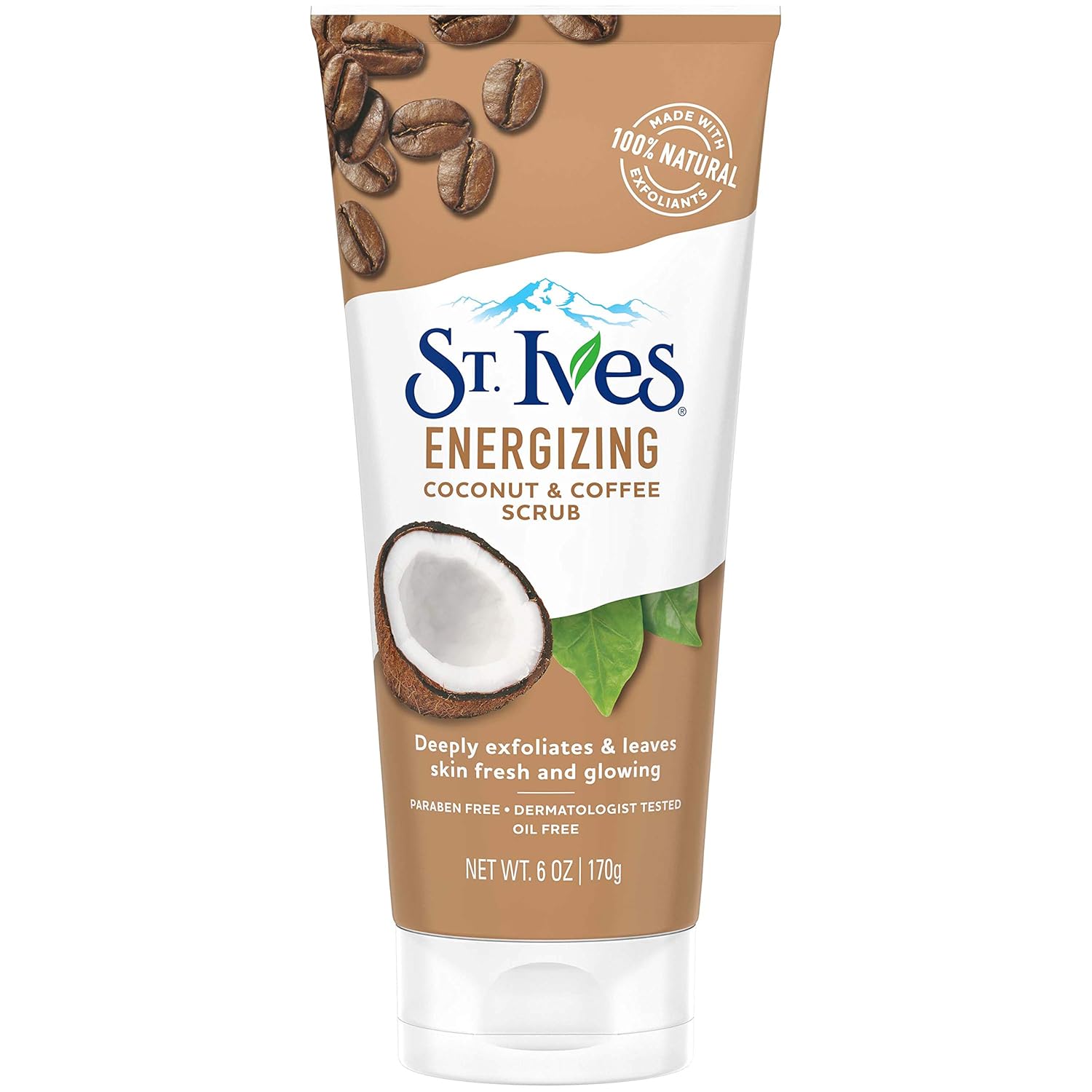 St. Ives Rise & Energize Face Scrub, Coconut & Coffee, 6 oz, Pack of 6: Beauty
