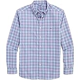 vineyard vines Men's Binnacle Plaid Featherweight Performance Shirt