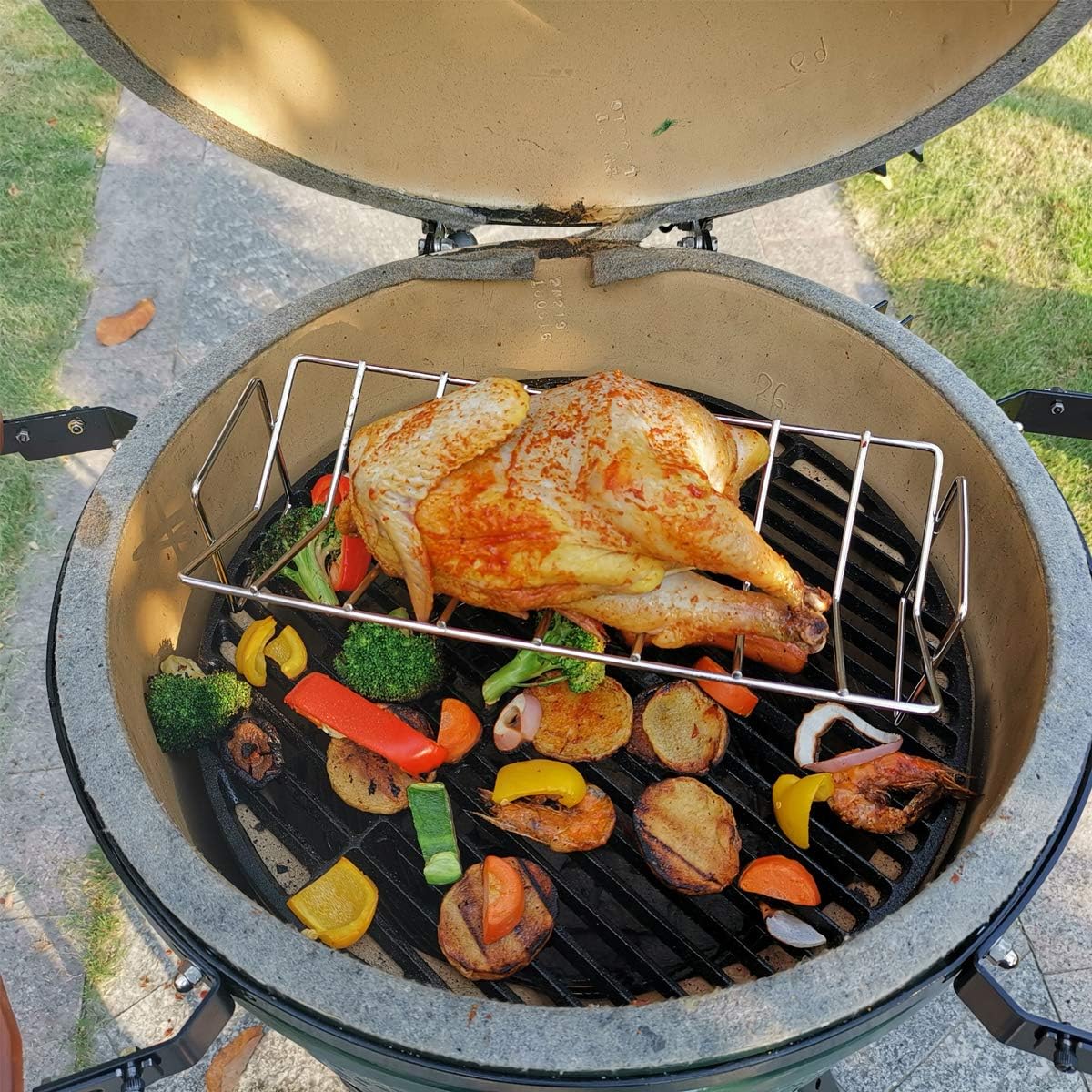 Barbacoa y comedor al aire libre Stainless Steel V-Rack Dracarys BBQ