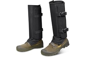 Skiguard Snake Guard Gaiters - Waterproof Chaps for Lower Legs, Bite Proof Guardz, Adjustable Size