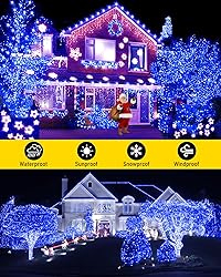 KNONEW 100FT Outdoor Christmas Fairy Lights Plug
