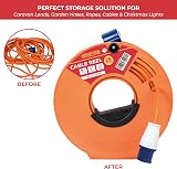 GADLANE Cable Tidy Reel 25m - Orange Cable Winder for Extension Leads view 3