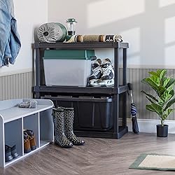 IRIS USA 3-Shelf Heavy Duty Plastic Storage