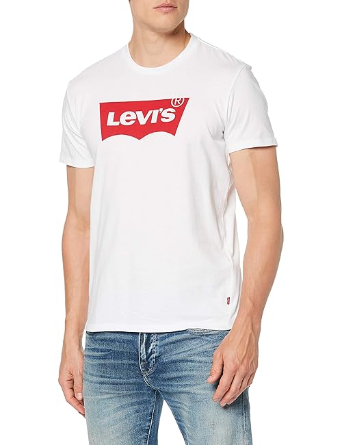 Levi's Men's Graphic Set-In Neck T-Shirt, White, XXS
