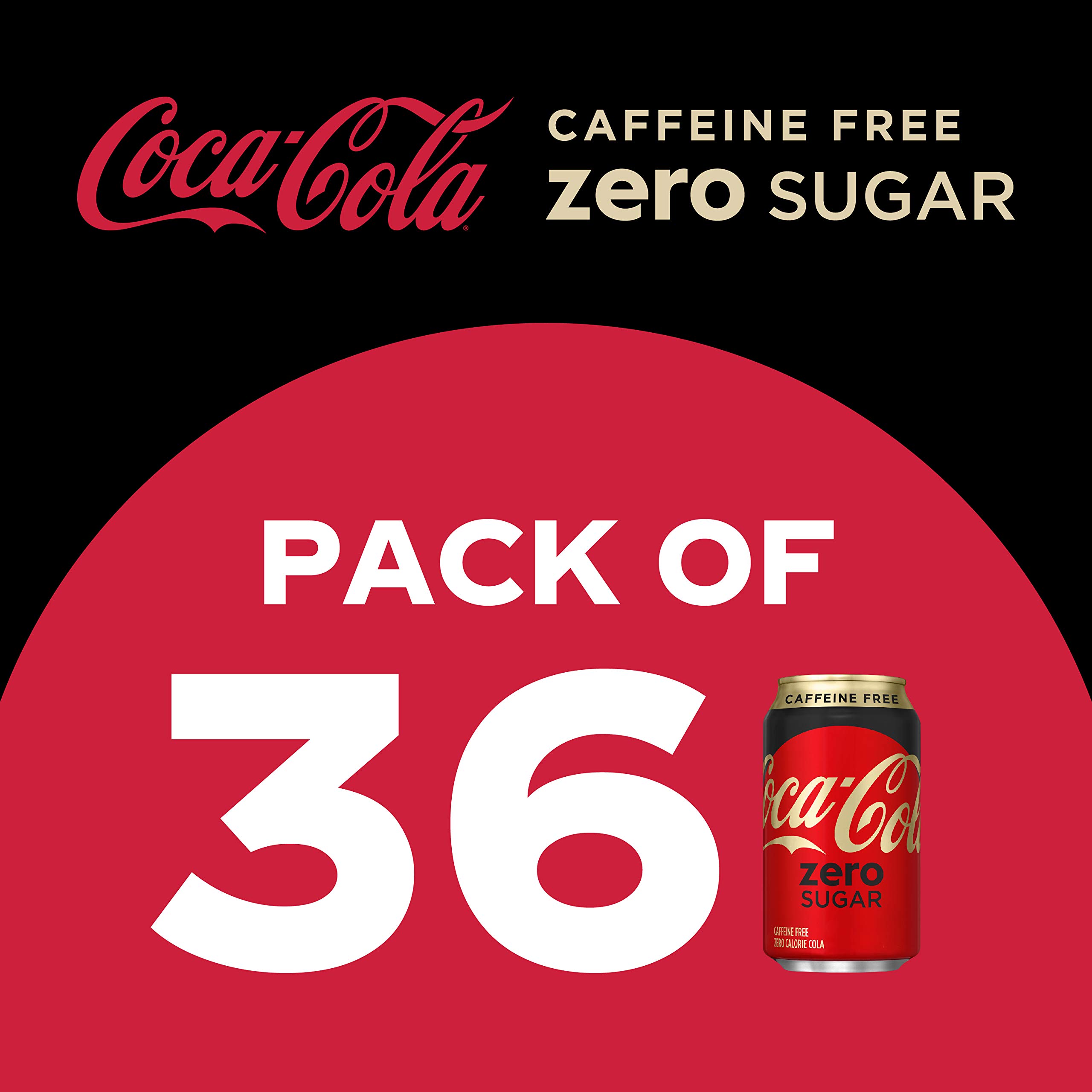 Caffeine Free Coke Zero Fridge Pack Bundle, 12 fl oz, 36 Pack Buy