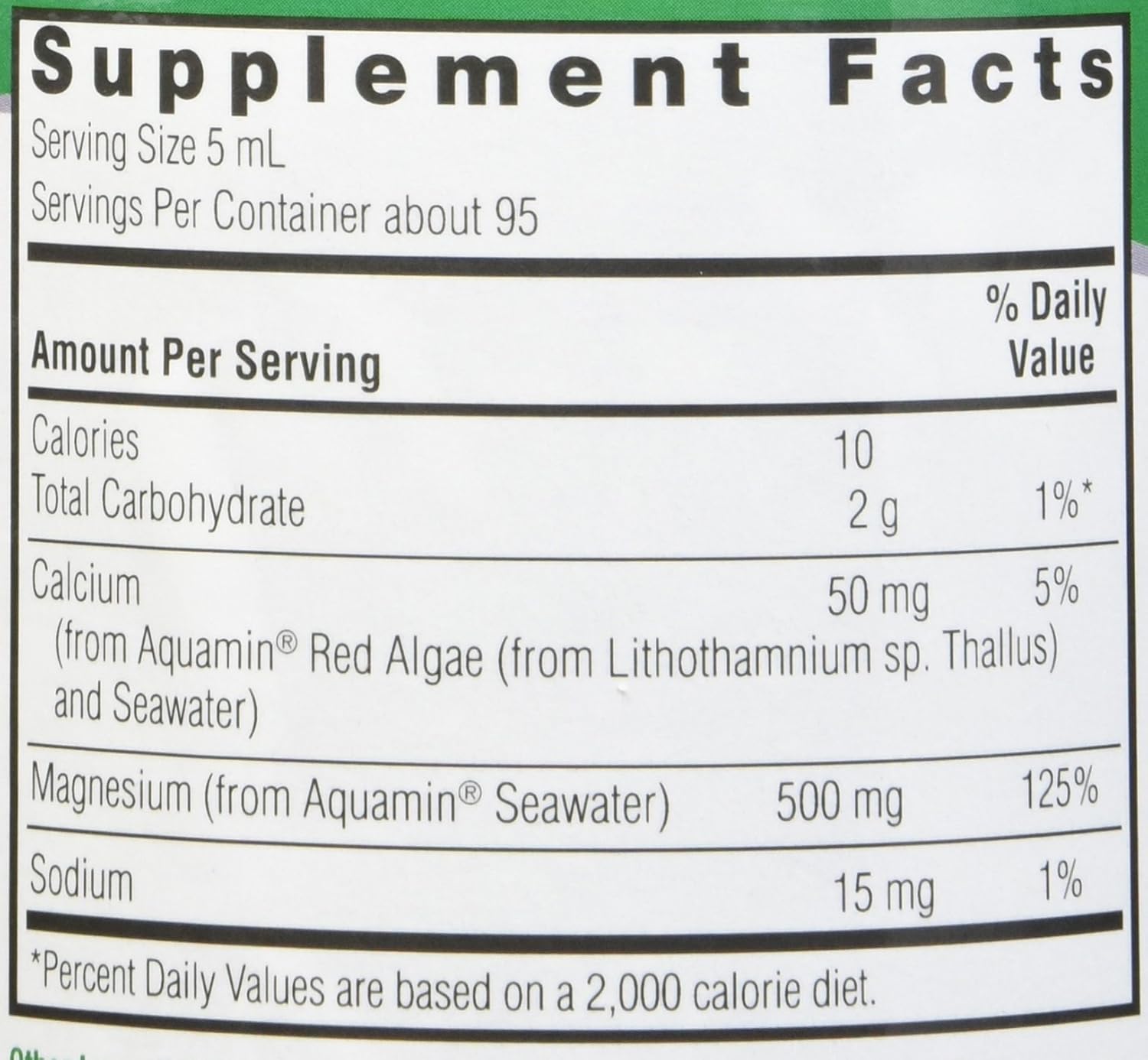 Amazon.com: Natures Answer Plant Based Liquid Magnesium Vanilla Cream 500 mg 16-Ounce Pure Plant Based Vegetarian Vitamins Natural Energy Support Whole ...