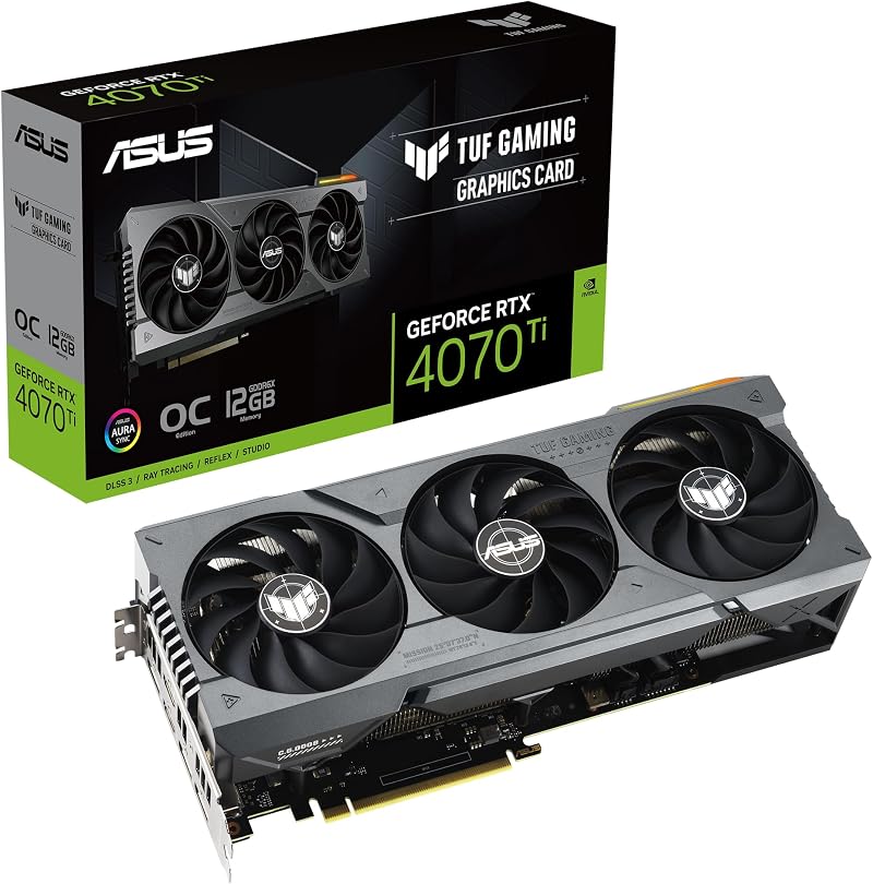 ASUS TUF Gaming GeForce RTX 4070 Ti OC 12GB GDDR6X PCIe 4.0 Graphics Card