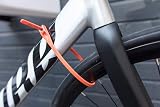 Hiplok Z LOK Bike Lock Orange - Lightweight Zip Tie with Steel Core 400mm view 5