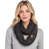 C.C CC Winter Soft Matching Unisex Chunky Knit Cowl Loop Infinity Scarf