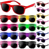 OCTERIC 24 Pcs Kids Sunglasses Bulk, Party Favors for Boys and Girls Age 3-8, Neon Sunglasses with UV400 Protection for Summer Beach Pool Party Birthday Graduation Classroom Prize Goody Bag Stuffers