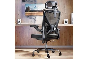 Ergalithic Ergonomic Office Chair - X-Shaped Computer Desk Chair Comfy, Gaming Chair, Office Chair with Lumbar Support, Mesh Office Chairs with Headrests (Black)