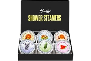 Cleverfy Shower Steamers Aromatherapy for Men – Self-Care Shower Bombs for Stress Relief and Relaxation – 6 Tablets