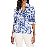 NIC+ZOE Womens Shibori Stone Shirt