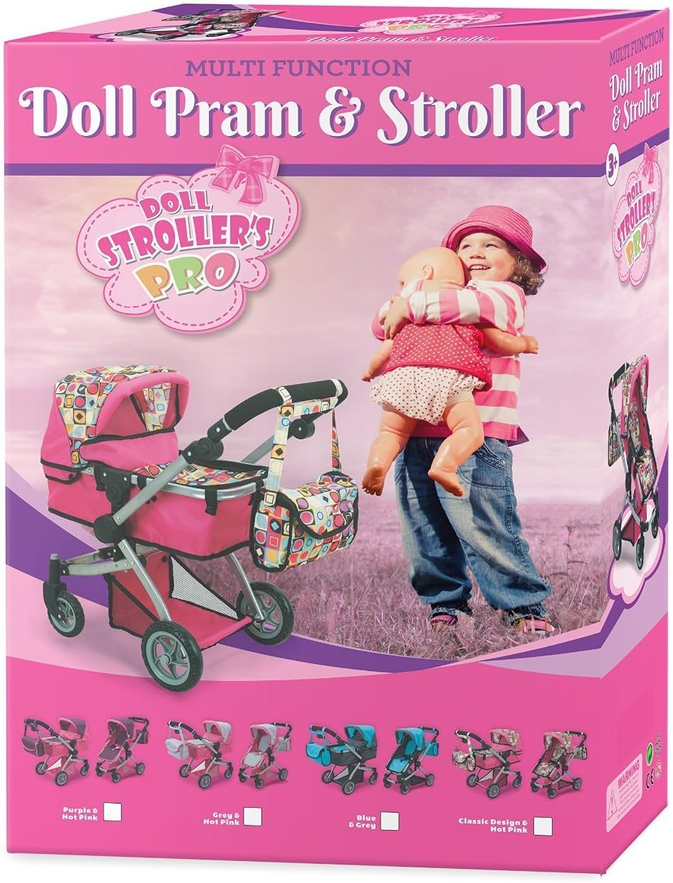 britax dolls double buggy hot pink