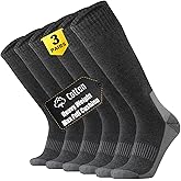 ONKE Max Full Cushion Knee High Socks for Men Steel Toe Work Boot Over the Calf OTC Moisture Wicking Thermal Hiking Hunting