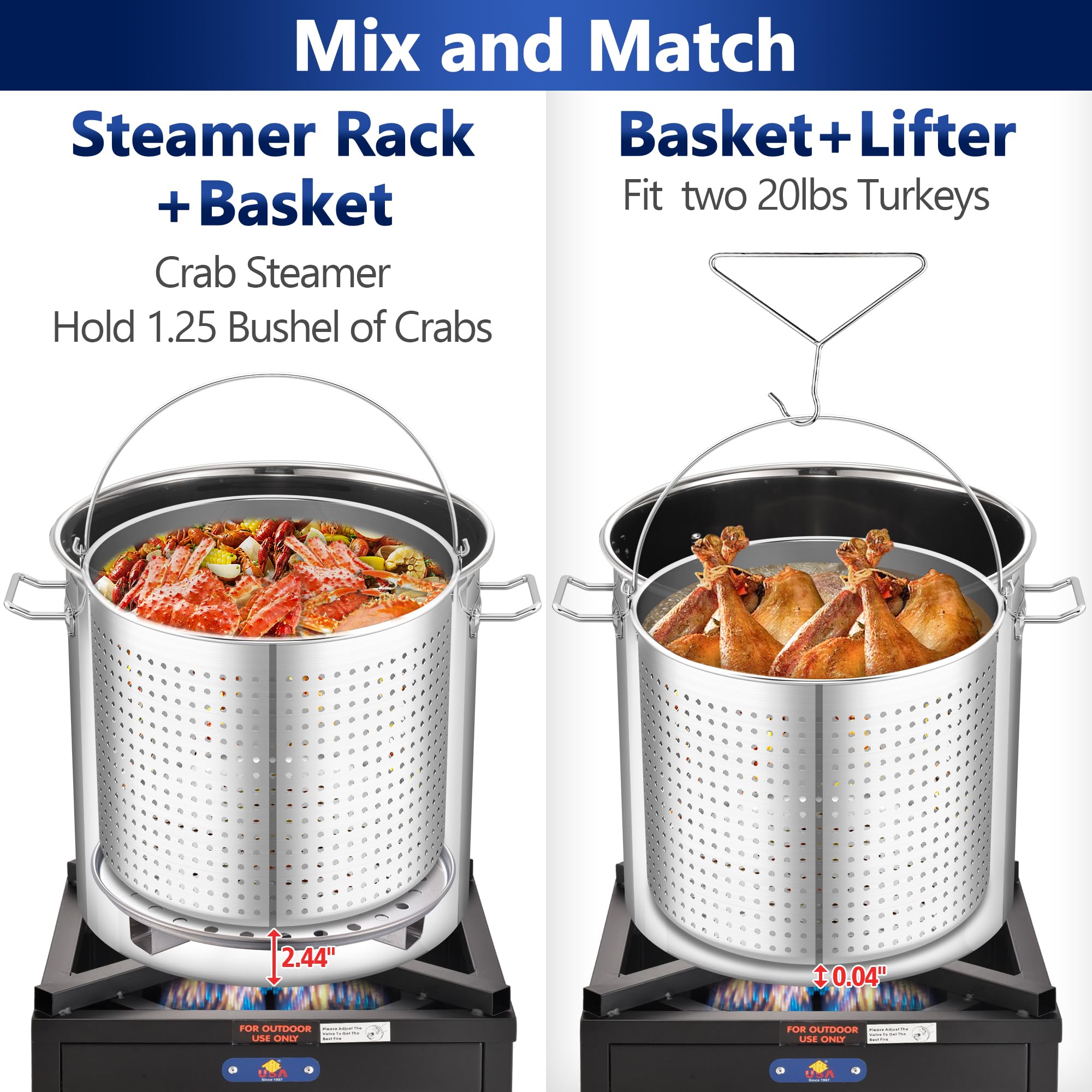 Mua ARC 52QT Stainless Steel Stockpot for Crab Seafood Boiler Crawfish ...