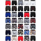 CSYER Men's Trunk Boxer Briefs Breathable with Short Leg Open Fly Underwear No Ride-up for Men 5/10pcs