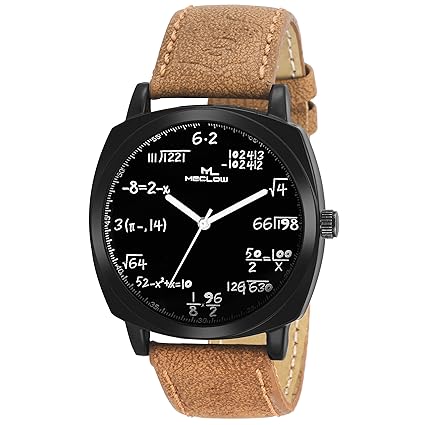 Analogue Mathmetical Black Dial Watch for Boys/Men [Ml-438-Ms]