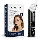 Eustachian Tube Unclogger - Ear Pressure Relief Device for Flying &amp; Diving, Unblock Eustachian Tube &amp; Balancing Ear Pressure to Relieve Tinnitus and Earache, Adjustable Airflow, Rechargeable, Portable