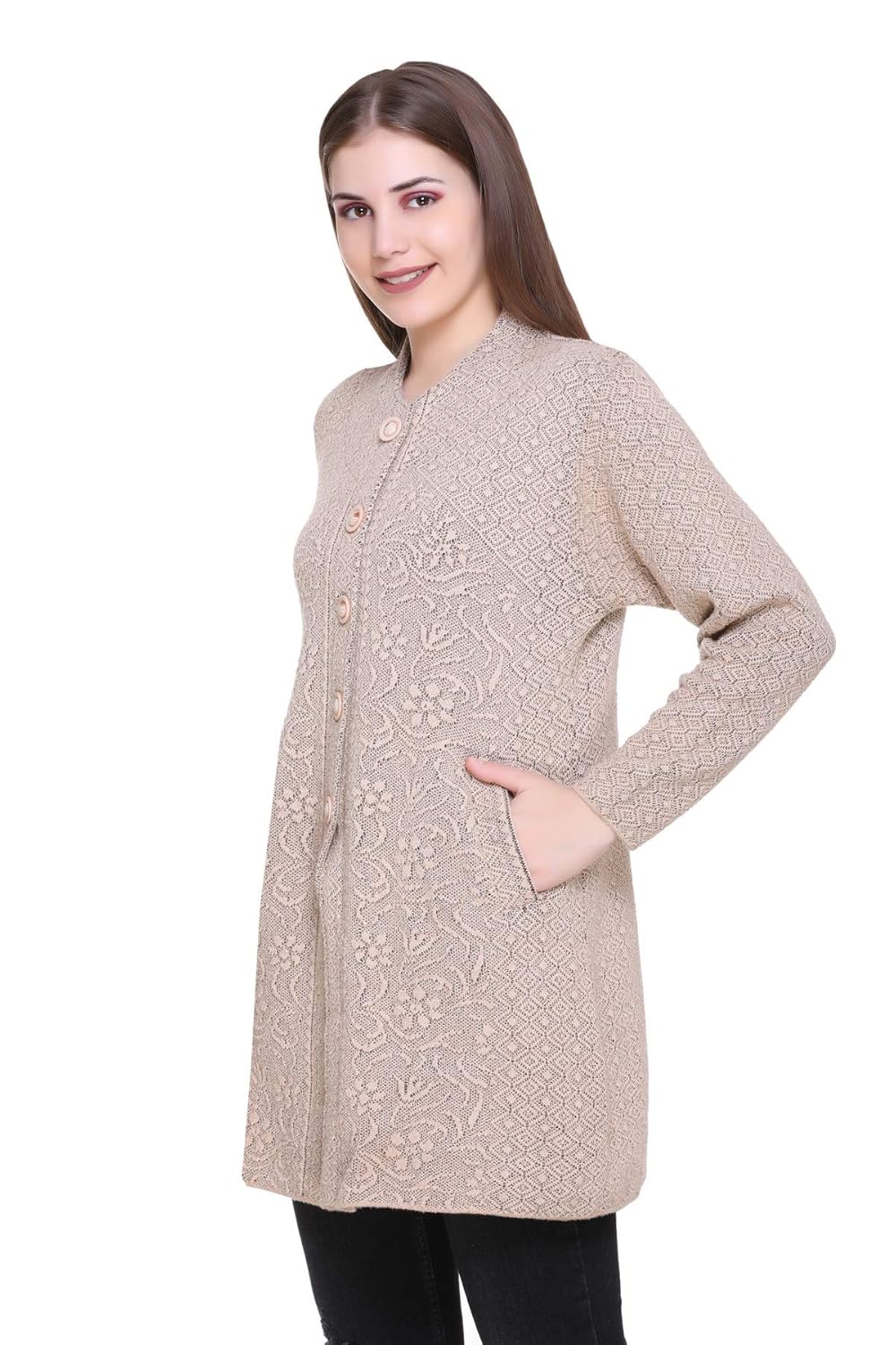 zoravie women's winter woolen coat