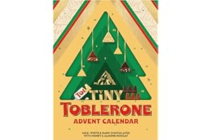 TOBLERONE Tiny Assorted Chocolate Bars, Holiday Advent Calendar, 24 Days