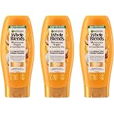 Garnier Whole Blends Moroccan Argan &amp; Camellia Oils Illuminating Conditioner for Silky Shine, 12.5 Fl Oz, 3 Count (Packaging May Vary)