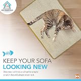 SOL 2pk Cat Scratch Mat 60x40cm Sisal Fabric Anti-Slip Backing view 4