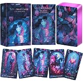 Love Tarot Cards with Guide Book for Beginners Original Unique New Pink Tarot Oracle Deck with Pretty Gold Foil Edge Guided Loving Meanings for Beginners