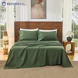 Bedlifes 100% French Pure Linen Sheets Queen Size