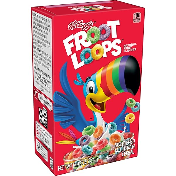 KELLOGG’S FROOT LOOPS, BREAKFAST CEREAL, ORIGINAL, .95OZ (70 COUNT)