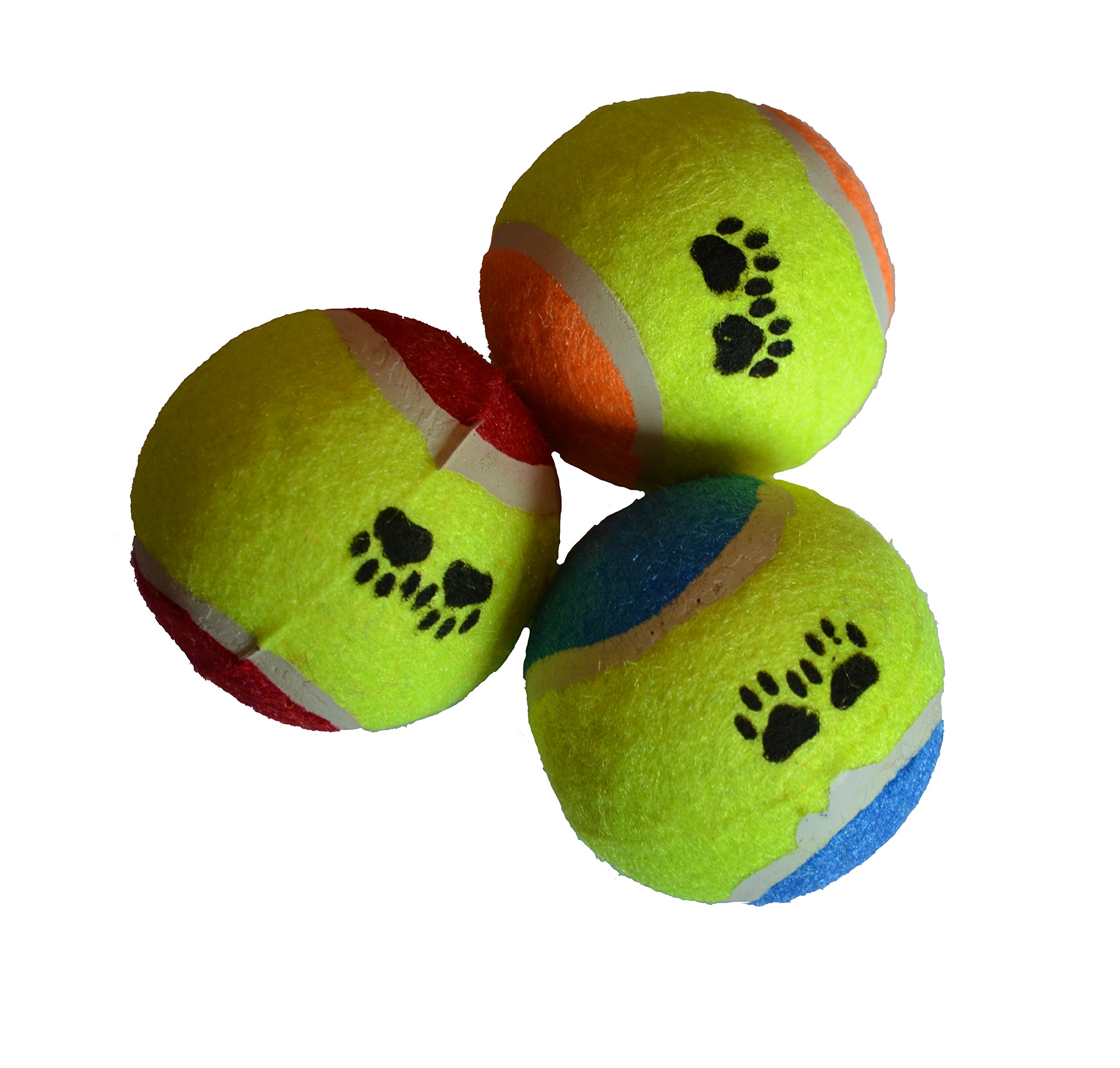 Pet Touch 3 Coloured Doggy Tennis Balls