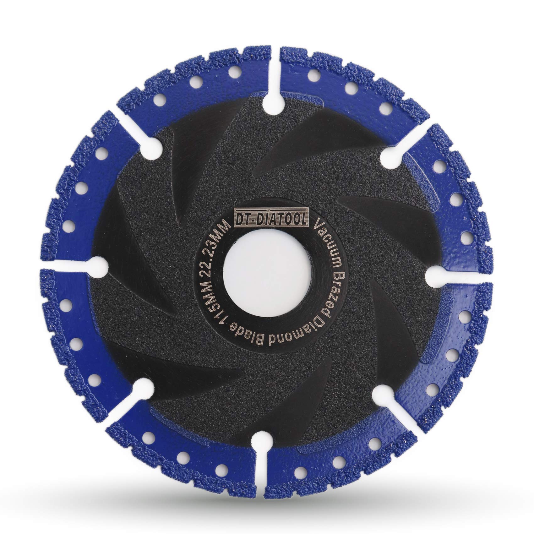 DT-DIATOOL Diamond Saw Blade 4.5 Inch / 115mm Multi Purpose Cut-off Wheel for Reinforced Concrete Steel Pipe Rebar Iron PVC All Tough Materials
