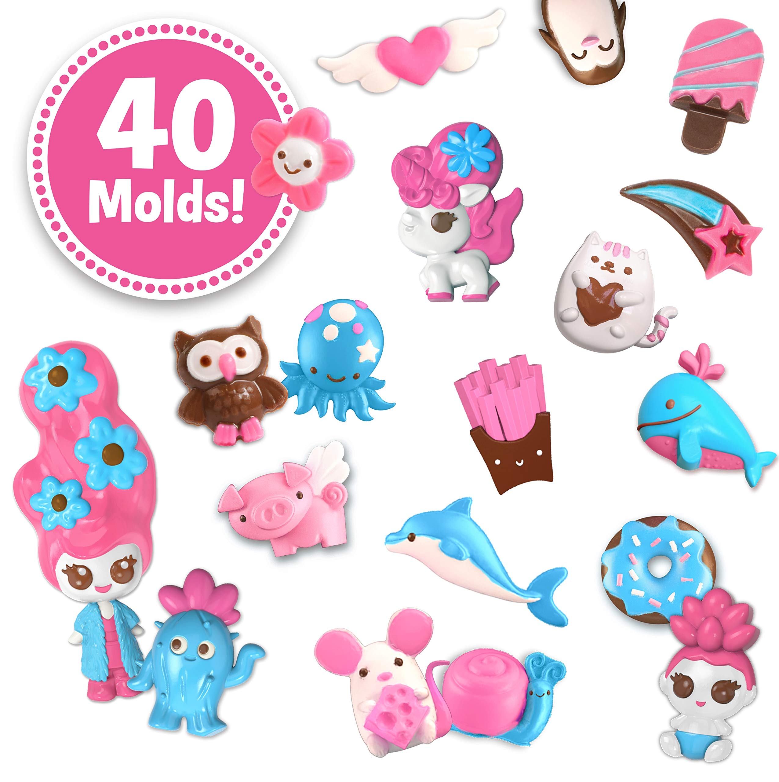 Chocolate Pen Real Cooking and 4 Bars of Candy Chocolate, Kids Crafting Baking Kits, Draw in Chocolate and DIY Your Own Baking Creations!