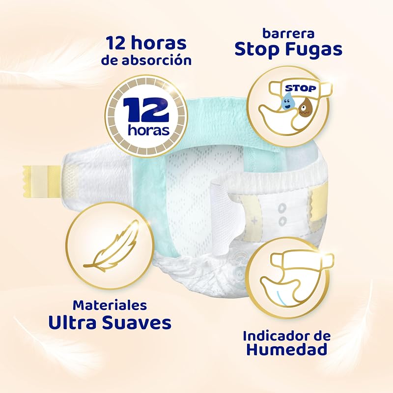 Pañales Bebé Sensitive Talla 1 (2-5 kg), 172 Pañales + 1 Pack de 40 Toallitas Gratis de Aqua Plastic Free, Nº1 en Protección de la Piel de Dodot, Pack Mensual