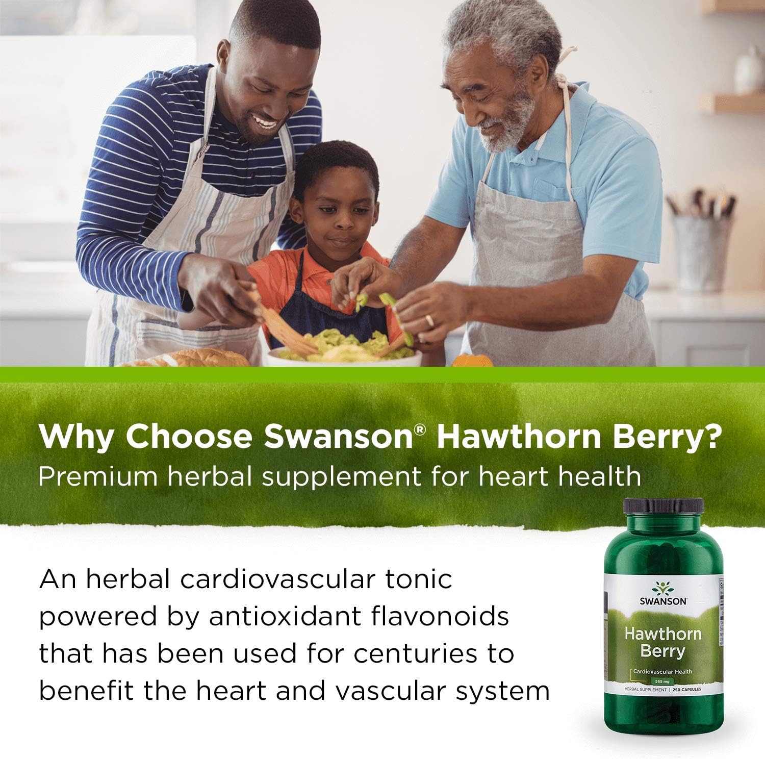 Swanson Premium Hawthorn Berries 250 Caps, 565 mg each: Health & Personal Care
