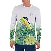 Guy Harvey Men’s Long Sleeve Performance Shirt with 50+ UPF Sun Protection