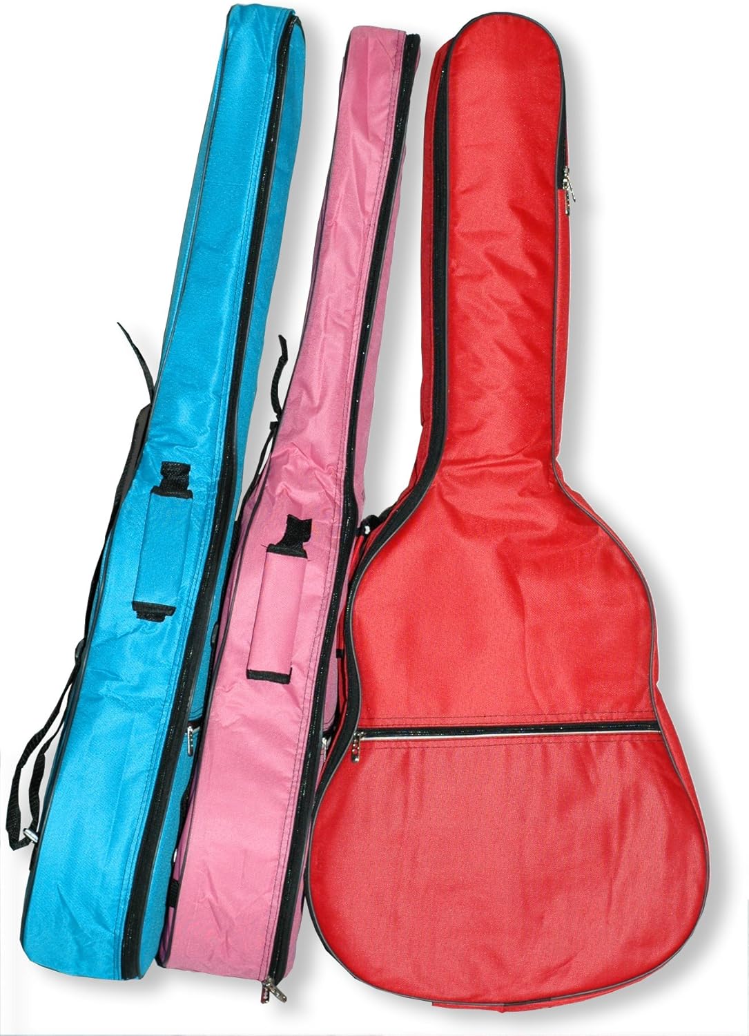 Coloured Guitar Case Gig Bag for Acoustic and Classical Guitars (Red
