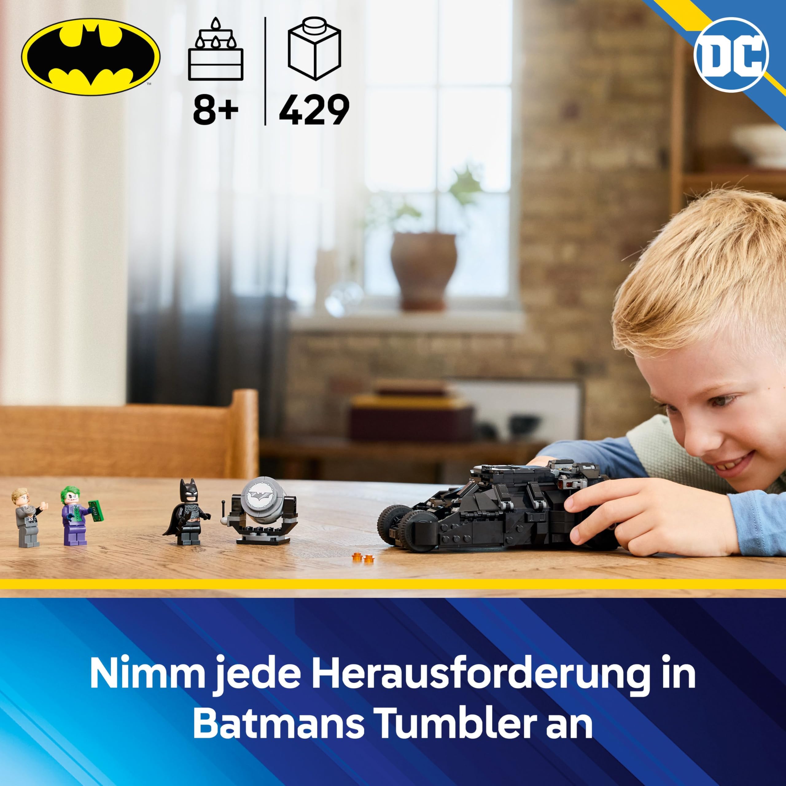 LEGO DC Batman: Batman Tumbler vs. Two-Face & The Joker - Superhelden Spielzeug mit Batmobil Auto - Spielset mit Minifiguren - Geschenk für Jungen und Mädchen ab 8 Jahren 76303 2