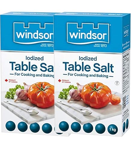Table Salt Bundle. Includes (1) Package of Windsor Iodized Table