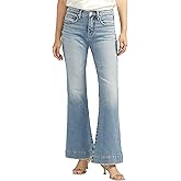 Jag Jeans Womens Kait Mid Rise Flare Leg Jeans