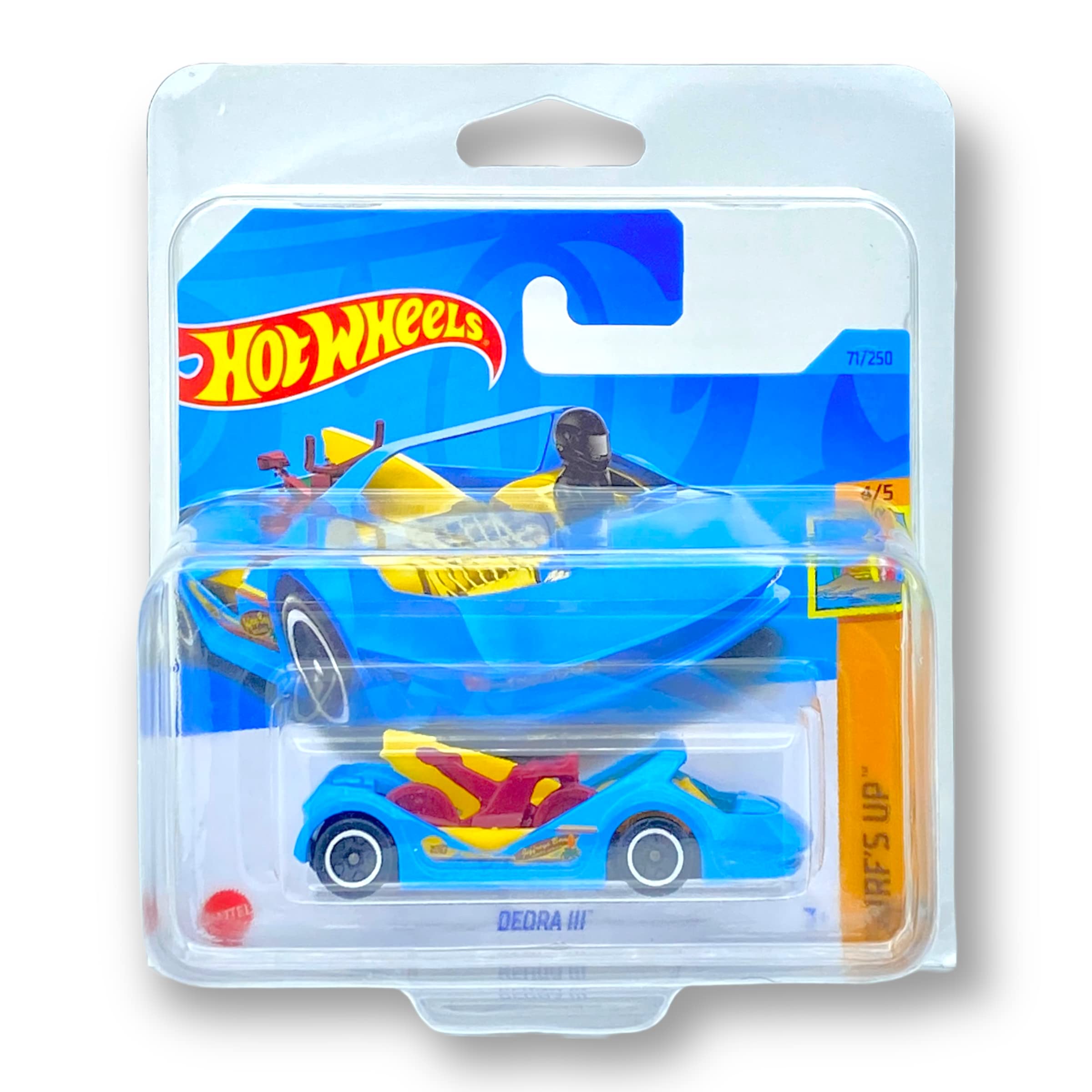 Hot Wheels Deora III (Blue) 4/5 Surf's Up 2023-71/250 (Short Card) - COMES IN A KLAS CAR KEEPER PROTECTIVE COLLECTORS CASE - HKJ34