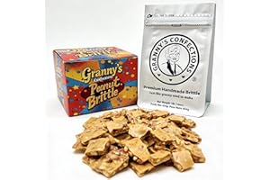Granny's Confections Old-Fashioned Peanut Brittle - 454g Box - Premium Gourmet Candy