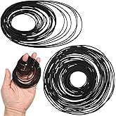 80Pcs Recorder Rubber Belts Cassette Player Belts Replacement Kit Recorder Repair Maintenance Mix Flat Cassette Tape Machine Rubber Belt 40-135 mm for DVD CD LD VCR Repeater Drives (Width 0.7mm &amp; 1mm)